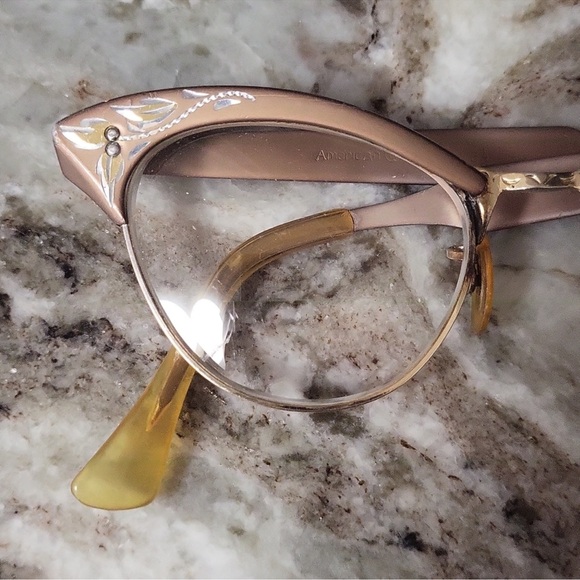 Antique Diamond Cut aluminum frame glasses - Picture 3 of 15